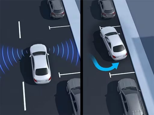 Hệ thống hỗ trợ đậu xe chủ động với PARKTRONIC